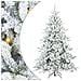 Albero di Natale Artificiale con Rami Pieghevoli Bianco 210 cm - Foto miniatura 1