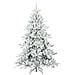 Albero di Natale Artificiale con Rami Pieghevoli Bianco 210 cm - Foto miniatura 3
