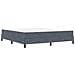 Letto a molle con materasso Grigio scuro 180 x 220 cm Tessuto - Foto miniatura 1