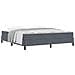 Letto a molle con materasso Grigio scuro 180 x 220 cm Tessuto - Foto miniatura 3