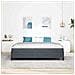 Letto a molle con materasso Grigio scuro 180 x 220 cm Tessuto - Foto miniatura 4