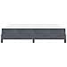 Letto a molle con materasso Grigio scuro 180 x 220 cm Tessuto - Foto miniatura 7