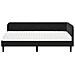 Cornice del letto ad angolo Nero 100 x 200 cm Velluto - Foto miniatura 5