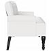 Panca Chesterfield Bianco 119.5 x 64.5 x 75 cm Pelle Sintetica - Foto miniatura 5
