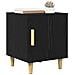 Armadio da Notte Rovere Nero 40 x 40 x 50 cm Legno multistrato - Foto miniatura 3