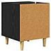 Armadio da Notte Rovere Nero 40 x 40 x 50 cm Legno multistrato - Foto miniatura 8