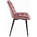 Sedia BERA - Velluto rosa scuro con gambe nere x 2 - Foto miniatura 6