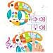 Tavolo multifunzionale per impilare blocchi 2-in-1 per bambini, rotondo + 2 sedie - Foto miniatura 2