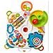 Tavolo multifunzionale per impilare blocchi 2-in-1 per bambini, rotondo + 2 sedie - Foto miniatura 3