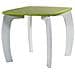Set Tavolo E 2 Sgabelli In Legno Bianchi /verdi 96x48x42 H Cm - Foto miniatura 3