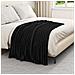Coperte da Pile 6 pcs Nero 150 x 130 cm Panno - Foto miniatura 3