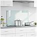 Rivestimento da Cucina Bianco 90 x 50 cm vetro temperato - Foto miniatura 2
