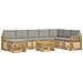 Set di divani da esterno 7 pcs Bianco e Grigio Chiaro - Foto miniatura 1