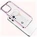 Kingxbar Wish Series Custodia Per Iphone 14 Plus Decorata Con Cristalli Rosa - Foto miniatura 4