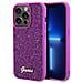Iphone 14 Pro Max - Custodia Fucsia Guess Disco Metal Script - Foto miniatura 1