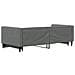 Divano Letto Letto Estraibile Grigio Scuro 100x190 cm Tessuto - Foto miniatura 5