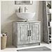 Armadio per Lavabo da Bagno UTRECHT Grigio Cemento - Foto miniatura 2