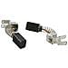 Spazzole di carbone per Metabo SBE650/2S R+L - 6,3 x 8 x 12 mm - coppia - Foto miniatura 1