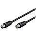Cavo Collegamento Antenna Tv Maschio / Femmina Colore Nero Mt. 2,5 - Foto miniatura 1