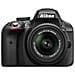 D3300 Nero Kit 18-55 VR II AF-S Sensore CMOS DX 24Mpx Display 3'' Filmati Full HD Wi-Fi Ready  - Foto miniatura 2