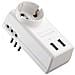 Adattatore 1 Presa Schuko / 10a+2 Prese 10a+2prese Usb - Foto miniatura 3