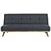 Divano Letto 3 Posti Grigio Scuro Froya - Foto miniatura 1