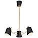 Lampada A Sospensione Terebra Lampadario - Da Soffitto - Nero, Bronzo In Metallo, 52 X 52 X 72 Cm, 3xmax 40w, E14 - Foto miniatura 1