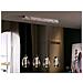 Sospensione A Soffitto Con Barra Di Cristallo A Led Integrata A 4 Luci Cromata - Foto miniatura 1