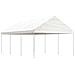 Gazebo Con Tetto Bianco 6,69x4,08x3,22 M In Polietilene - Foto miniatura 1
