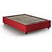 Letto Piazza E Mezza Camilla, Letto Contenitore Con Rivestimento In Tessuto, 100% Made In Italy, Apertura Laterale, Adatto Per Materasso Cm 120x190, Rosso - Foto miniatura 4