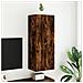Mobile Tv A Parete Rovere Fumo 40,5x30x102 Cm Legno Multistrato - Foto miniatura 3