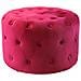 Pouf Rotondo In Velluto Bordeaux - Foto miniatura 1