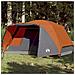 Tenda da Campeggio con Portico 4 Persone Arancione Impermeabile - Foto miniatura 6