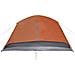 Tenda da Campeggio con Portico 4 Persone Arancione Impermeabile - Foto miniatura 9