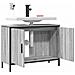 Mobile Lavabo Bagno Grigio Sonoma 80x30x60 Cm Legno Multistrato - Foto miniatura 10