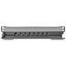 Cavo patch CAT 6A, classe EA, schermato, 8 porte, 0,5U, 10", nero - Foto miniatura 4