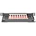 Cavo patch CAT 6A, classe EA, schermato, 8 porte, 0,5U, 10", nero - Foto miniatura 2