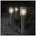 Lampade Da Terra Per Esterni 3 Pz Nere 60 Cm In Acciaio Inox - Foto miniatura 1
