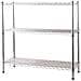 Scaffale In Kit In Acciaio Cromato Con Piedi Regolabili Per Casa E Ufficio 3 O 5 Ripiani Brixo - 3 Ripiani 90x35xh90 Cm - Foto miniatura 1