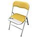 Sedia Pieghevole Da Interno O Esterno In Acciaio Con Seduta E Schienale In Pvc Imbottito Closy - Yellow - Foto miniatura 1
