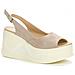 Beige Casual Open Sandals Sandali Tessile Scarpe Donna Beige Eu 38, 137570/01-02 - Foto miniatura 1