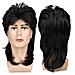 Parrucca Mullet Da Uomo, Acconciatura Retro Anni '80 Black - Foto miniatura 1