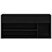 Scarpiera Rovere Nero 102x30,5x45 cm in Legno Multistrato - Foto miniatura 3