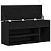 Scarpiera Rovere Nero 102x30,5x45 cm in Legno Multistrato - Foto miniatura 9