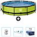 Piscina Fuori Terra - In Giro - 360x360x76 Cm - Groen - Include Accessori Coordinati Cb93 - Foto miniatura 1