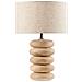 Lampada Da Tavolo Betwa Legno Di Mango Marrone Chiaro - Foto miniatura 2