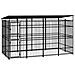 Gabbia per Cani da Esterno con Tetto in Acciaio 7,37 m² - Foto miniatura 1