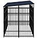 Gabbia per Cani da Esterno con Tetto in Acciaio 7,37 m² - Foto miniatura 3