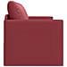 Divano a Terra Letto 2 in 1 Rosso Vino 124x71x78 cm Pelle Artificiale - Foto miniatura 7