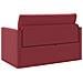 Divano a Terra Letto 2 in 1 Rosso Vino 124x71x78 cm Pelle Artificiale - Foto miniatura 8